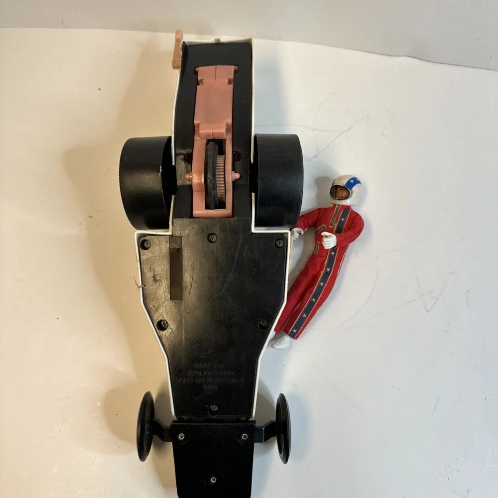 Vintage Ideal 1974 Evel Knievel Formula 1 Dragster And Figure